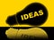 Ideas Lightbulb Indicates Bright Conception And Innovations