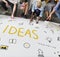 Ideas Lightbulb Music note Speech Icon Concept