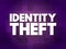 Identity theft occurs when someone uses another person`s personal identifying information, to commit fraud or other crime, text