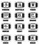 Ideograms of Chinese Zodiac signs tattoo isolated