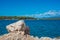 Idilic view on the mediterranean sea, Murter, Dalmatia, Croatia