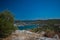 Idilic view on the mediterranean sea, Murter, Dalmatia, Croatia