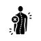 idiopathic scoliosis glyph icon vector illustration