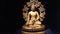 Idol of Buddha made up of Indian brass.