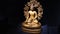 Idol of Buddha made up of pure brass.