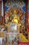 Idol of lord Buddha in monastery of Bodh gaya, bihar India.