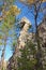 The Idol Rock - Stone guards of Olkhinsky plateau. Rocky outcrops formed by the weathering of rocks