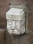 Idol statue face from Tiwanaku in La Paz, Bolivia