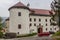 IDRIJA, SLOVENIA - MAY 18, 2019: Gewerkenegg Castle in Idrija, Sloveni