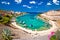 Idyllic Adriatic turquoise bay near Primosten view