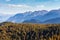 Idyllic autumn landscape in the Alps