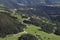 Idyllic Bavarian Landscape, Village And Zugspitze