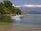 Idyllic beach and boat