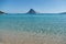 Idyllic beach in Spiaggia di Porto Taverna, Emerald Coast.