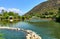 Idyllic Black Dragon Pool with the snowy Jade Dragon Mountain