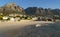 Idyllic Camps Bay beach and Table Mountain in Cape Town, South Africa