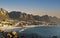 Idyllic Camps Bay beach and Table Mountain in Cape Town, South Africa