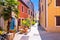 Idyllic colorful mediterranean street of Novigrad Istarski