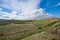 Idyllic countryside of rolling hills and valleys in New Zealand