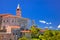 Idyllic istrian stone village of Plomin on green hill view