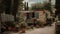 Idyllic Italian Escape: Compact Mobile Home Amidst Nature\\\'s Bounty