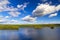 Idyllic lake scenery in Sweden