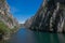 The idyllic Matka Lake, canyon next to the capital Skopje, Macedonia