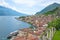 Idyllic mediterranean tourist resort Limone sul Garda, lake Gardasee italy