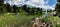 Idyllic mountain lake landscape in the Swiss Alps near Alp Flix