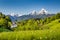 Idyllic mountain landscape in the Bavarian Alps, Berchtesgadener Land, Germany