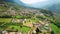 Idyllic mountain town of Tresivio in Province of Sondrio, Santa Casa Lauretana monastery