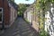 An idyllic, narrow street in Garnwerd, Netherlands