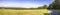 Idyllic panorama from meadows