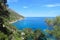 Idyllic panorama ocean seascape, remote travel destination