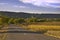 Idyllic rural landscape in Transylvania