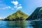 Idyllic seascape from Padar Island, Indonesia