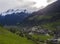 Idyllic spring mountain rural landscape. View over Stubaital or Stubai Valley near Innsbruck, Austria with village