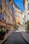 Idyllic street in old town Grasse, France