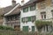 Idyllic Swiss Village, with wood work, shutters, and flowerboxes