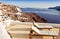 Idyllic terrace in Oia, Santorini island