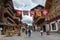 Idyllic tourist swiss mountain village of Gstaad