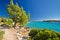 Idyllic turquoise beach in Croatia