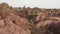 Idyllic view of beautiful landscape of Rose Valley at Cappadocia