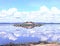 Idyllic view of bird island in Parakrama reservoir in Pololonnaruwa ,Sri Lanka.