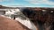 Idyllic view of Gullfoss waterfall in Golden Circle in Iceland.