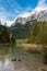 Idyllic view of Hintersee and Alps in Ramsau, Bavaria, Germany