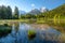 Idyllic view of the Taubensee in Ramsau, Berchtesgaden, Bavaria, Germany