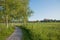 Idyllic walkway from lake kochelsee to schlehdorf cloister