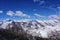 Idyllic winter landscape in the mountains.