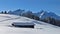 Idyllic winter landscape near Gstaad